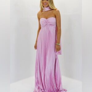 Pink Strapless Dress